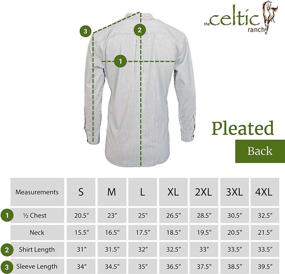 img 1 attached to Irish Heritage Stripe Grandfather Shirt for Men, Collarless Traditional Clothing