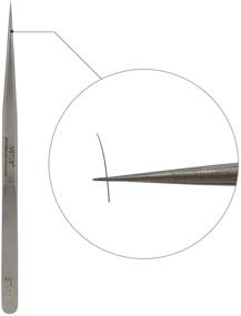 img 2 attached to 🔧 LASHVIEW Vetus Pointed Precision Craft Fine Angled Stainless Steel Tip Straight Tweezers For Professional Eyelash Extension Grafting, False Eyelash, Nail Art, Electronics, Medical