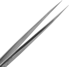 img 3 attached to 🔧 LASHVIEW Vetus Pointed Precision Craft Fine Angled Stainless Steel Tip Straight Tweezers For Professional Eyelash Extension Grafting, False Eyelash, Nail Art, Electronics, Medical