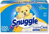 🌸 enhance laundry experience with snuggle supercare fabric softener dryer sheets: lilies and linen, 200 count logo