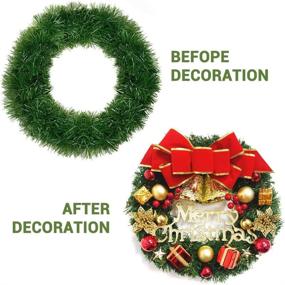 img 2 attached to 🎄 XIMISHOP 50-Feet Christmas Garland Decor - Artificial Wine Greenery Pine Garland for Home Garden Indoor Outdoor Decorations