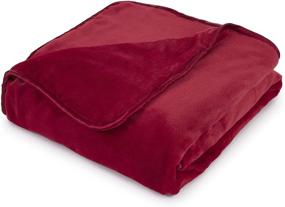 img 4 attached to 🛏️ Vellux Weighted Blanket, 60" x 80", 15 lbs, Red - Comfort and Quality!