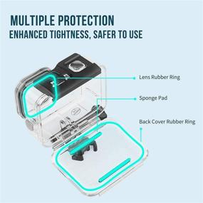 img 2 attached to SHOOT 60M Waterproof Case Kit for GoPro Hero 9/10 - Diving Protective Housing Shell with Tempered Glass Screen Protector and Anti-Fog Insert - GoPro Hero 9 Black