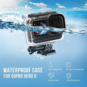 img 3 attached to SHOOT 60M Waterproof Case Kit for GoPro Hero 9/10 - Diving Protective Housing Shell with Tempered Glass Screen Protector and Anti-Fog Insert - GoPro Hero 9 Black