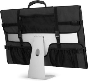 img 4 attached to CURMIO Travel Carrying Bag for Apple 21.5&#34; iMac Desktop Computer - Protective Storage Case & Dust Cover with Rubber Handle for 21.5&#34; iMac Screen and Accessories - Black, Patent Design