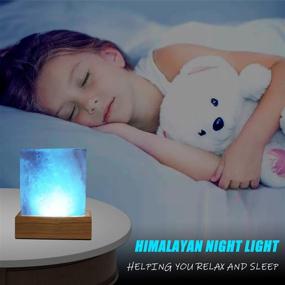 img 1 attached to 🔌 V.C.Formark USB Himalayan Salt Lamp – Negative Ion Air Purifier, 4 Modes & 16 Colors – Adjustable Crystal Rock Salt Lamp, Night Light for Desk, Bedroom, Living Room – Ideal Gift Lamp