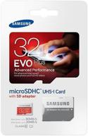 💾 samsung galaxy j3 j1 nxt ace a9 a7 a5 a3 tab a 7.0 e 8.0 view on7 on5 z3 32gb microsd hc class 10 uhs-1 mobile memory card with sd memory card reader - samsung evo plus logo