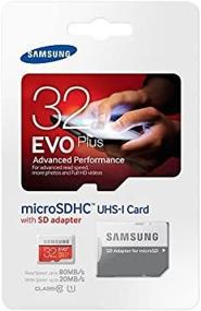 img 1 attached to 💾 Samsung Galaxy J3 J1 Nxt Ace A9 A7 A5 A3 Tab A 7.0 E 8.0 View On7 On5 Z3 32GB MicroSD HC Class 10 UHS-1 Mobile Memory Card with SD Memory Card Reader - Samsung Evo Plus