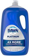 dawn ultra platinum power dishwashing liquid, refreshing 💧 rain - 90 ounce: superior cleaning efficiency for sparkling dishes! logo