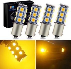 img 4 attached to 🔆 Improved EverBright Amber 1156 LED Bulbs: BA15S 1073 7506 1141 RV Camper SUV MPV Car Turn Signal Bulbs Reverse Lights Side Marker Lights – 18SMD 5050Chips, DC-12V, Pack of 4