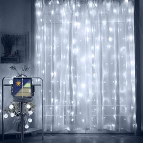 img 4 attached to Battery Operated Curtain Waterproof Waterfall Seasonal Decor