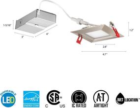 img 2 attached to 💡 Lithonia Lighting WF4 LED 27K: Efficient, Long-Lasting Lighting Solution