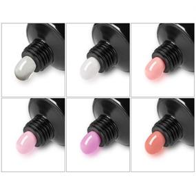 img 1 attached to 💅 MEET ACROSS Poly Extension Nail Gel for Builder Nail Gel - 6 Colors 20ml Nail Art Design Nail Extension Gel Set: Clear, Pink, White, Purple - Poly Nail Extension Gel Ideal for Nail Salon or Easy DIY at Home