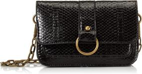 img 4 attached to Drop Womens Chain Crossbody Black Women's Handbags & Wallets for Crossbody Bags