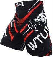 🩳 wtuvive men's print mma shorts for muay thai fight training and boxing trunks логотип