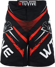 img 3 attached to 🩳 WTUVIVE Men's Print MMA Shorts for Muay Thai Fight Training and Boxing Trunks