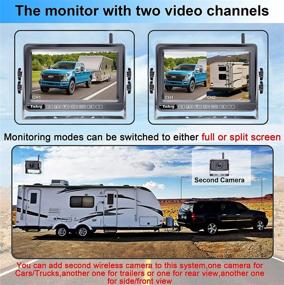 img 3 attached to HD 1080P Wireless Backup Camera for RV with 7 Inch Touch Button Monitor - Ideal for Trucks, Campers, 🚛 and Trailers - Includes Furrion Pre-wired Mount Kit - High-Speed Rear View Observation with IR Night Vision - Model Y31