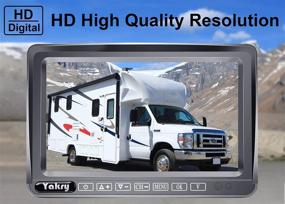 img 1 attached to HD 1080P Wireless Backup Camera for RV with 7 Inch Touch Button Monitor - Ideal for Trucks, Campers, 🚛 and Trailers - Includes Furrion Pre-wired Mount Kit - High-Speed Rear View Observation with IR Night Vision - Model Y31