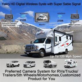img 2 attached to HD 1080P Wireless Backup Camera for RV with 7 Inch Touch Button Monitor - Ideal for Trucks, Campers, 🚛 and Trailers - Includes Furrion Pre-wired Mount Kit - High-Speed Rear View Observation with IR Night Vision - Model Y31