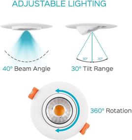 img 2 attached to Встраиваемый регулируемый модернизированный потолочный светильник Dimmable