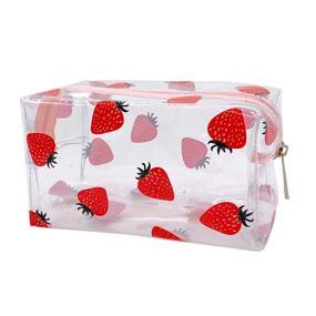 img 4 attached to Transparent Cosmetic Toiletry Organiser Strawberry