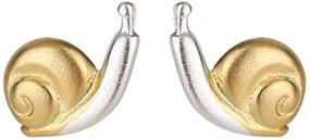 img 4 attached to Cute Mushroom Snail Ring & Creative Cartoon Snail Stud 🍄 Earrings: Adorable Gold & Silver Snail Mushroom Jewelry for Women & Girls