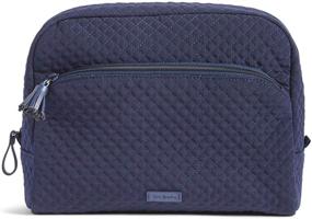 img 4 attached to 💄 Stylish and Practical: Vera Bradley Women's Microfiber Large Cosmetic Makeup Organizer Bag