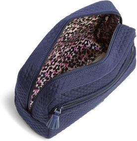 img 3 attached to 💄 Stylish and Practical: Vera Bradley Women's Microfiber Large Cosmetic Makeup Organizer Bag