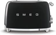 🍞 black 4-slot smeg toaster - tsf03 blus логотип