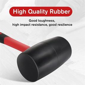 img 3 attached to TIANYAO Rubber Mallet Fiberglass Double Faced