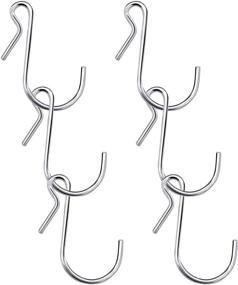 img 1 attached to 🧺 HiGift Hanging Hangers for Bathroom and Bedroom - Enhance Your Storage Space!