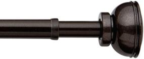 img 1 attached to 🪞 Bali Blinds Decorative Bronze Spring Tension Rod, Adjustable Length 36-54 inches