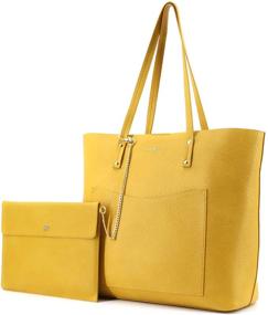 img 3 attached to 👜 Большая модная женская сумка-хобо: сумка из искусственной кожи с плечевым ремнем и кошелек/визитницу.