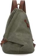 canvas vintage backpack backpacks 6882 olive логотип