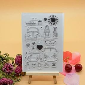 img 1 attached to 🌞 Spreading Joy in Arts: 1pc Hello Sunshine Rubber Clear Stamp for Card Making Decoration and Scrapbooking