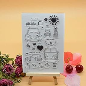 img 2 attached to 🌞 Spreading Joy in Arts: 1pc Hello Sunshine Rubber Clear Stamp for Card Making Decoration and Scrapbooking