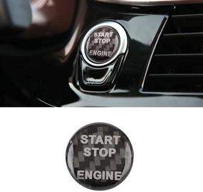 img 3 attached to 🔑 QianBao Carbon Fiber Keyless Car Engine Start Stop Button Cover - Compatible with BMW 1/2/3/4/5/6/7 Series, X3/X4/X5/X6 - Push Start Ignition Switch Sticker