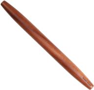 🥖 muso wood sapele french rolling pin - tapered roller for baking fondant, pie crust, cookie, pastry (15-3/4inch) logo
