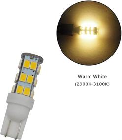 img 2 attached to 🔆 Super Bright GRV T10 921 194 LED Bulb, 25-2835 SMD, Warm White, DC12V, Pack of 20, Ideal for RVs, Campers, Cabinets, and Dome Lights (2.0 Generation)