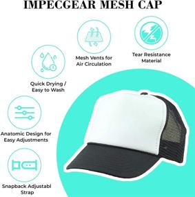 img 2 attached to ImpecGear 2 Pack Youth Kid's Baseball 🧢 Caps Trucker Hats: Double the Value, Double the Fun!