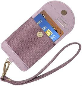 img 2 attached to 📱 Doormoon Phone Card Holder, Stick on Fashion Multi-Card Slot Wallet Case Credit Card Phone Pouch Attachment Compatible with iPhone Android and Most Smartphone - Pink