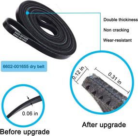 img 1 attached to 🔧 Enhanced Replacement Parts for Samsung Dryer: Upgraded Pulley Belt (6602 001655), Enhanced Idler Pulley (DC93-00634A), Tension Spring (DC61-01215B) - Compatible with DV45H7000EW, DV48H7400EW, DV42H5000EW, DV48J7700EW