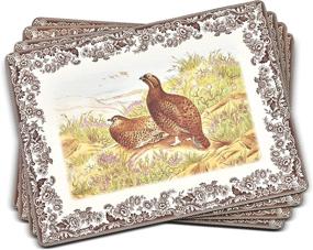 img 3 attached to 🍃 Spode Woodland Rectangular Placemats Set: Perfect Table Setting & Decorative Touch