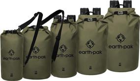 img 3 attached to 🌊 Earth Pak - Waterproof Dry Bag - Roll Top Compression Sack for Kayaking, Beach, Rafting, Boating, Hiking, Camping and Fishing - Includes Waterproof Phone Case