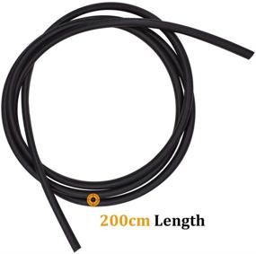 img 1 attached to 🚗 BUENNUS Windshield Washer Hose Connector Kit - 78.8inch/2m Car Windshield Wiper Fluid Hose with 9 Black I T Y Splitter Connectors for Wiper Nozzle Connection Tubing