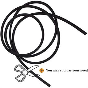 img 3 attached to 🚗 BUENNUS Windshield Washer Hose Connector Kit - 78.8inch/2m Car Windshield Wiper Fluid Hose with 9 Black I T Y Splitter Connectors for Wiper Nozzle Connection Tubing