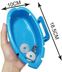 img 3 attached to 🐦 Hanging Birdbath Toy Pet Parrot Cage Budgie Accessories: Water Shower, Feeder Holder, and More!