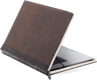 📚 vintage full-grain leather book sleeve: twelve south bookbook v2 for 16" macbook, complete with interior pocket logo