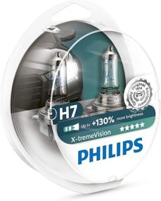 img 4 attached to 🌙 Enhance Night Visibility with Philips X-treme Vision +130% Headlight Bulbs (Pack of 2) (H7 55W)