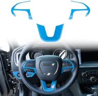 for challenger steering wheel decoration cover trim interior accessories for 2014 up durango logo